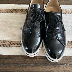 Madden Girl Black Patent Platform Shoes‎